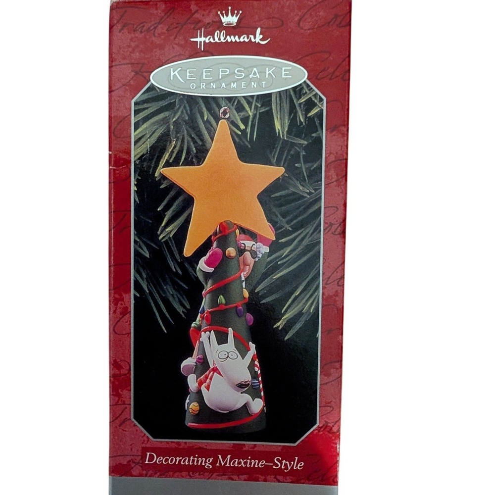 1998 Hallmark Keepsake Ornament Decorating Maxine-Style John Wagner Floyd Dog